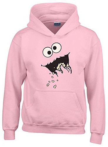 Kekse ! Kinder Sweatshirt mit Kapuze Hoodie pink, Gr.128cm von Coole-Fun-T-Shirts