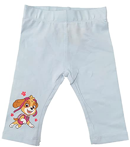 Coole-Fun-T-Shirts PAW PATROL Capri Leggings türkis und pink Mädchen Caprihose Glitzer Skye + Everest Leggins Hosen 3 4 5 6 7 8 9 10 Jahre Gr.98 104 110 116 128 (türkis, 110) von Coole-Fun-T-Shirts