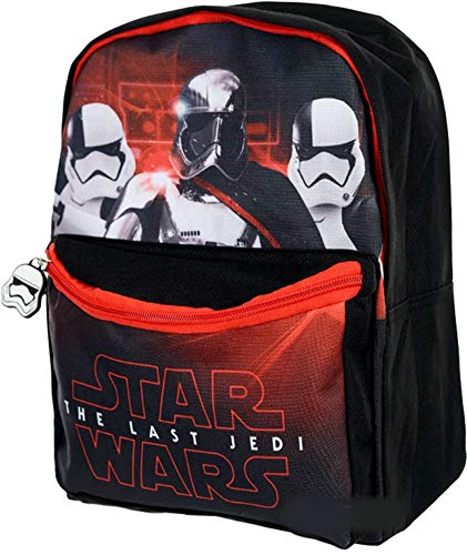 Coole-Fun-T-Shirts Rucksack Kinderrucksack für Jungen und Mädchen kompatibel zu Star Wars KITA Schule Kindergarten Grundschule Sport Training Kindergeburtstag 30X25X8 cm SCHWARZ von Coole-Fun-T-Shirts