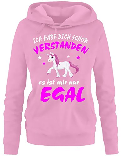 Ich Habe Dich Schon verstanden - es ist Mir nur egal ! Damen Hoodie - Sweatshirt mit Kapuze Pink, Gr.M von Coole-Fun-T-Shirts