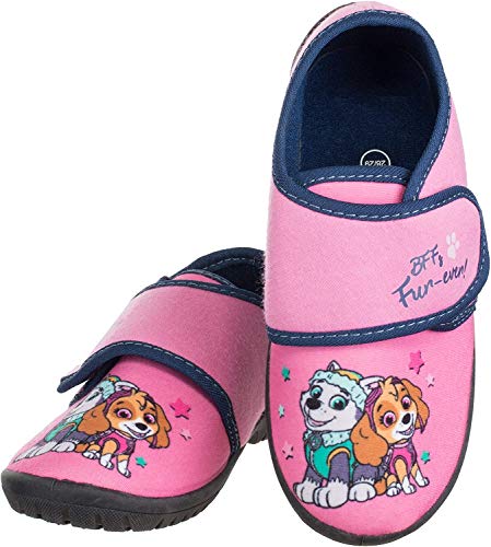 Mädchen Hausschuhe kompatibel zu PAW Patrol rosa Mädchenschuhe Slipper Pantoffeln Kinderschuhe für Kita SchuleGr.30/31 von Coole-Fun-T-Shirts