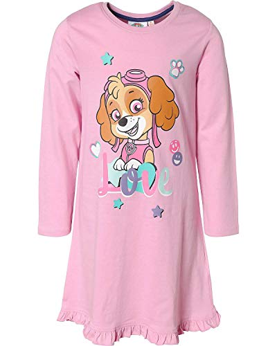 PAW Patrol Mädchen Nachthemd kuscheliger Pyjama Jumpsuit Schlafanzug Onesie Pyjama Skye + Everest pink + Navy Gr.98 104 110 116 128 (pink, 98) von coole-fun-t-shirts