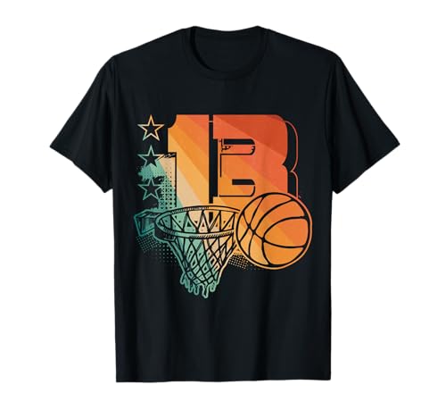 13. Geburtstag Basketball Spieler Teenager Jungs Mädchen T-Shirt 13. Geburtstag Basketball Spieler Teenager Jungs Mädchen T-Shirt von Coole Geburtstag Basketball Liebhaber Geschenke