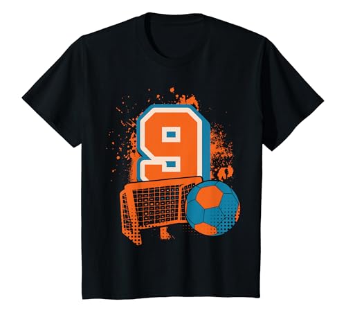 Kinder 9. Geburtstag Handball Spieler Kinder Jungs Mädchen T-Shirt Kinder 9. Geburtstag Handball Spieler Kinder Jungs Mädchen T-Shirt von Coole Geburtstag Handball Liebhaber Geschenke