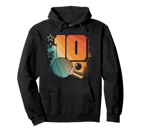 10. Geburtstag TischTennis Spieler Kinder Jungs Mädchen Pullover Hoodie von Coole Geburtstag TischTennis Liebhaber Geschenke
