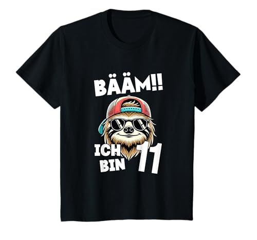 Kinder BÄÄM Ich Bin 11 Geburtstag Cooler Faultier Geburtstagsdeko T-Shirt Kinder BÄÄM Ich Bin 11 Geburtstag Cooler Faultier Geburtstagsdeko T-Shirt von Coole Geburtstagsgeschenk für 11 Jährige Jungs