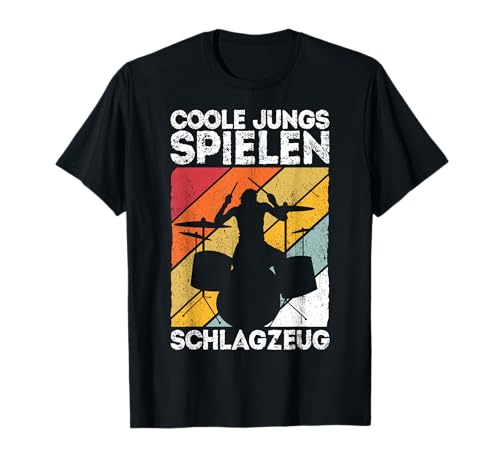 Coole Jungs spielen Schlagzeug - Drummer Jungen T-Shirt von Coole Geschenkidee für Schlagzeuger & Musiker