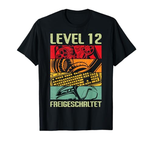 12 Geburtstag Junge Deko Gamer Zocker für 12 jährige Jungen T-Shirt von Coole Geschenkideen Geburtstag Gamer Junge