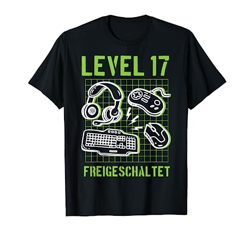 17 Geburtstag Junge Deko Gamer Zocker für 17 jährige Jungen T-Shirt von Coole Geschenkideen Geburtstag Gamer Junge