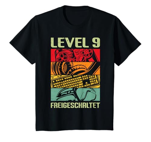 9 Geburtstag Junge Deko Gamer Zocker für 9 jährige Jungen T-Shirt von Coole Geschenkideen Geburtstag Gamer Junge