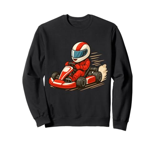 Go Kart Rennkart Kinder Jungen Gokart Sweatshirt von Coole Go Kart & Kartsport Geschenke