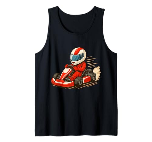 Go Kart Rennkart Kinder Jungen Gokart Tank Top von Coole Go Kart & Kartsport Geschenke