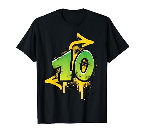 10. Geburtstag Geschenk Kinder Jungs Mädchen Graffiti HIPHOP T-Shirt von Coole Graffiti Hip-Hop Geburtstagsgeschenkideen