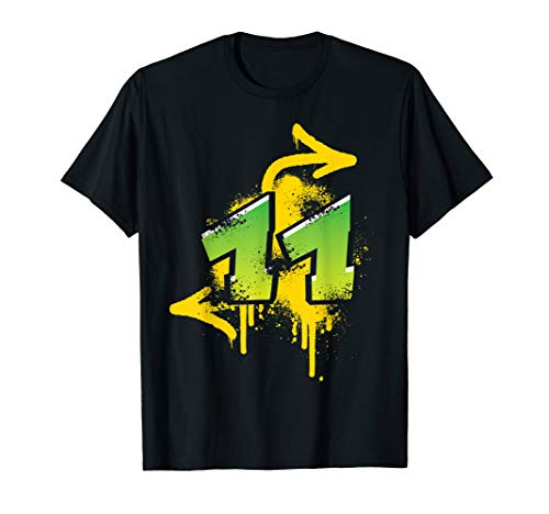 11. Geburtstag Geschenk Kinder Jungs Mädchen Graffiti HIPHOP T-Shirt von Coole Graffiti Hip-Hop Geburtstagsgeschenkideen