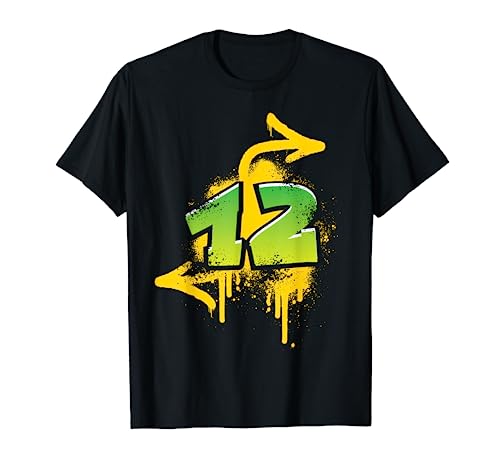 12. Geburtstag Geschenk Kinder Jungs Mädchen Graffiti HIPHOP T-Shirt von Coole Graffiti Hip-Hop Geburtstagsgeschenkideen