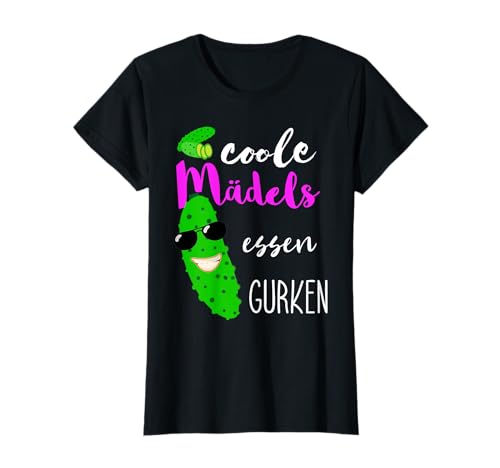 Coole Mädels Essen Gurken Lustige Kukumer Gemüse Essiggurke T-Shirt von Coole Gurken Liebhaber
