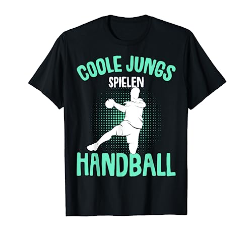 Coole Jungs spielen Handball Handballer Kinder Jungen T-Shirt von Coole Handballspieler & Handballer Zubehör