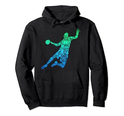 Handball Handballer Handballspieler Kinder Jungen Männer Pullover Hoodie von Coole Handballspieler & Handballer Zubehör