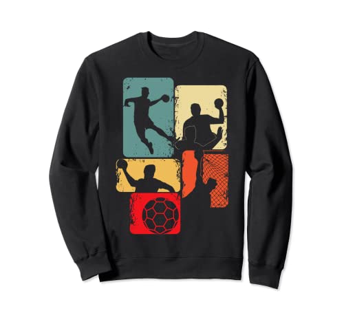 Handball Handballer Jungen Kinder Männer Sweatshirt von Coole Handballspieler & Handballer Zubehör