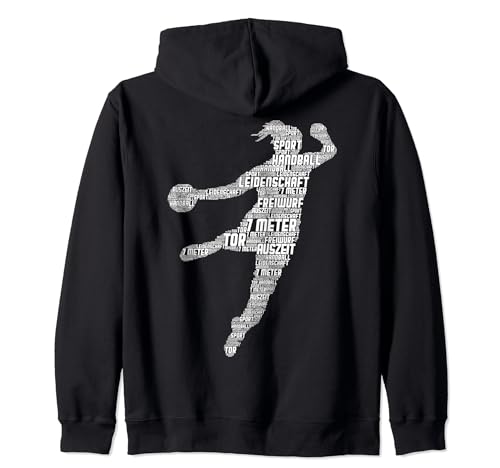 Handball Handballerin Handballspieler Mädchen Frauen Kinder Kapuzenjacke von Coole Handballspielerin & Handballer Zubehör