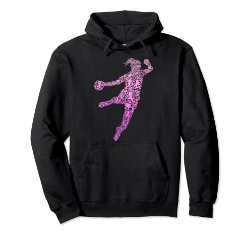 Handball Handballerin Handballspieler Mädchen Kinder Frauen Pullover Hoodie von Coole Handballspielerin & Handballer Zubehör