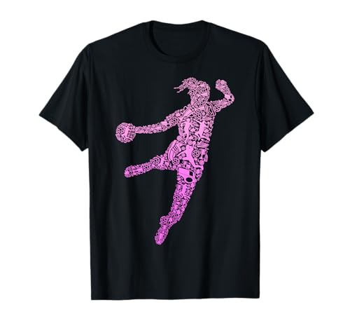Handball Handballerin Handballspieler Mädchen Kinder Frauen T-Shirt von Coole Handballspielerin & Handballer Zubehör