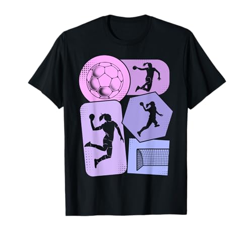 Handball Mädchen Handballerin Kinder Damen T-Shirt von Coole Handballspielerin & Handballer Zubehör