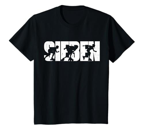 7. Geburtstag Inline Skater Retro Rollerblading Jungs Kind T-Shirt von Coole Inlineskating Geburtstag Junge Kinder Design