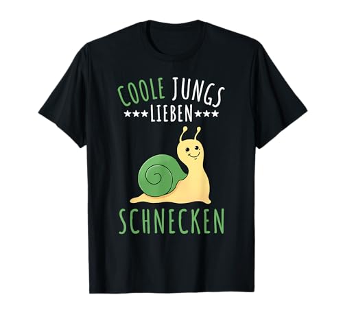 Coole Jungs lieben Schnecken Geschenk T-Shirt von Coole Jungs lieben Schnecken Geschenk