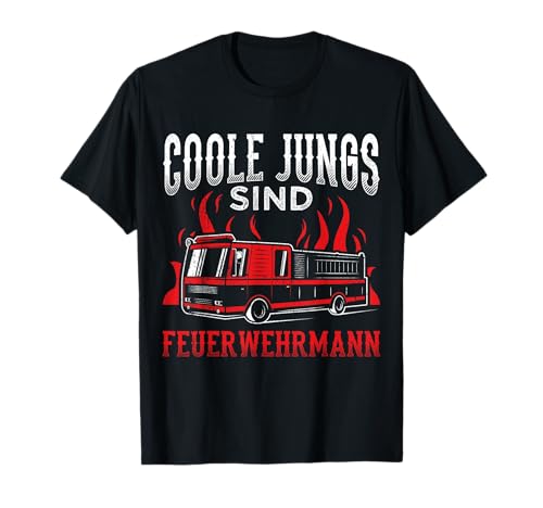 Coole Jungs Sind Feuerwehrmann - Echte Jungs Feuerwehr T-Shirt von Coole Jungs sind Feuerwehrmann - Feuerwehr Designs