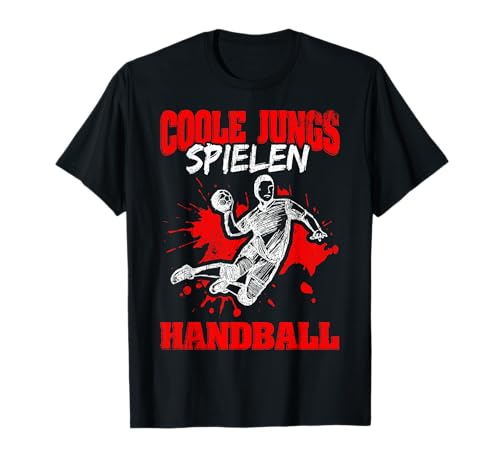 Coole Jungs spielen Handball - Handballer Jungen Kinder T-Shirt von Coole Jungs spielen Handball - Handballer Zubehör