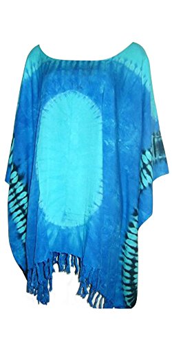 Coole Kaftane Boho Damen Funky Stadt Bluse Top Strand Poncho 14-34 von Cool Kaftans