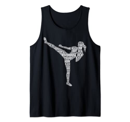 Kickboxen Kickboxer Taekwondo Karate Mädchen Frauen Kinder Tank Top von Coole Kampfsport Geschenke
