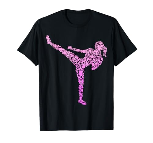 Kickboxen Kickboxer Taekwondo Karate Damen Mädchen Kickbox T-Shirt von Coole Kampfsport Geschenke