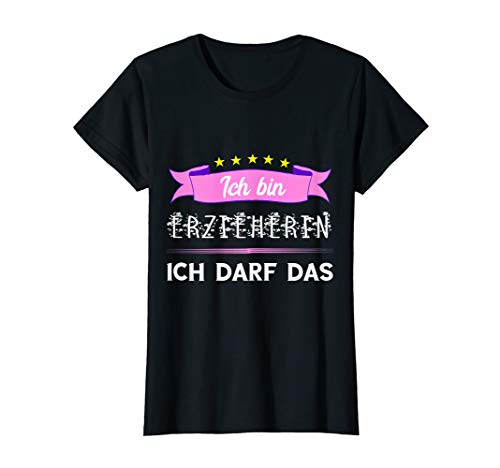 Damen Erzieherin Kindergärtnerin Kindergarten Erziehung Pädagogin T-Shirt von Coole Kindergärtner Hort Kita Pädagogen Sprüche