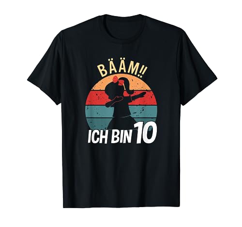 Mädchen Tanzen Bääm Ich bin 10 Jahre Dab Geburtstag Party T-Shirt von Coole Kindergeburtstag Dabbing Motto Geschenkidee