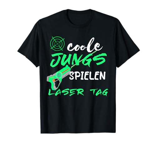 Coole Jungs Spielen Laser Tag Spieler Lasertag Gruppen Spiel T-Shirt von Coole Laser Tag Truppe