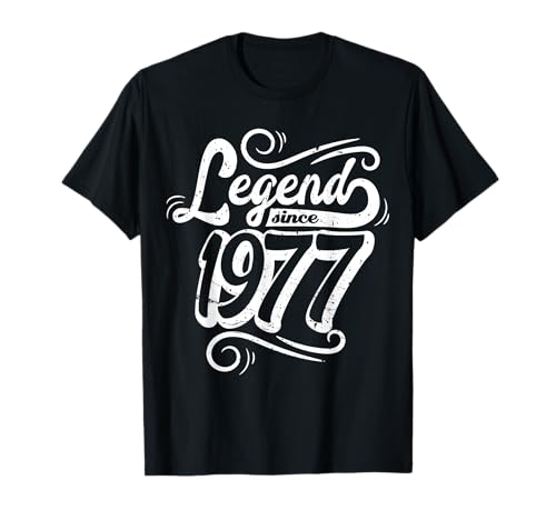 Legende Seit 1977 Männer Frauen 48 Geburtstag Vintage T-Shirt von Coole Legende Jahrgang Geburtstag Geschenkideen