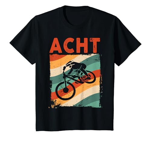 Kinder 8. Geburtstag Cooles Jungs Kinder Retro Mountainbike MTB T-Shirt von Coole MTB Geburtstag Mountainbike Jungen Kinder