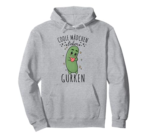 Coole Mädchen lieben Gurken Pullover Hoodie von Coole Mädchen lieben Gurken
