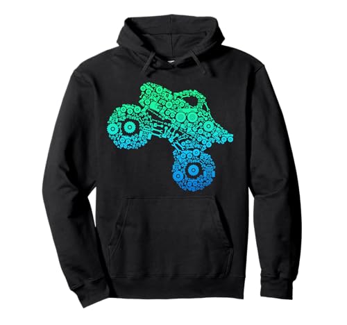 Monster Truck Kinder Jungen Pullover Hoodie von Coole Monster Truck Geschenkideen