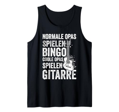 Herren NORMALE OPAS SPIELEN BINGO COOLE OPAS SPIELEN GITARRE Tank Top von Coole Opas Gitarre Designs