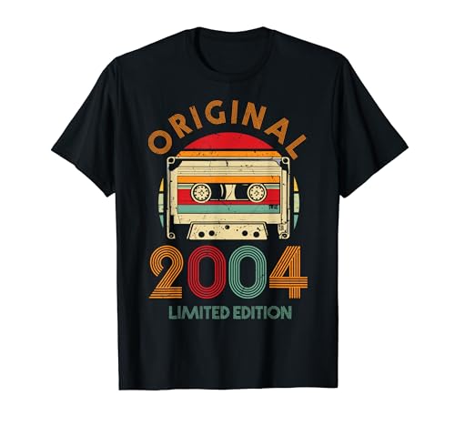 20.Geburtstag Original Männer Frauen Vintage Jahrgang 2004 T-Shirt von Coole Original Jahrgang Geschenke Geburtstag 2024