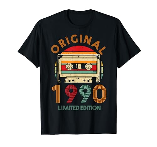 34.Geburtstag Original Männer Frauen Vintage Jahrgang 1990 T-Shirt von Coole Original Jahrgang Geschenke Geburtstag 2024