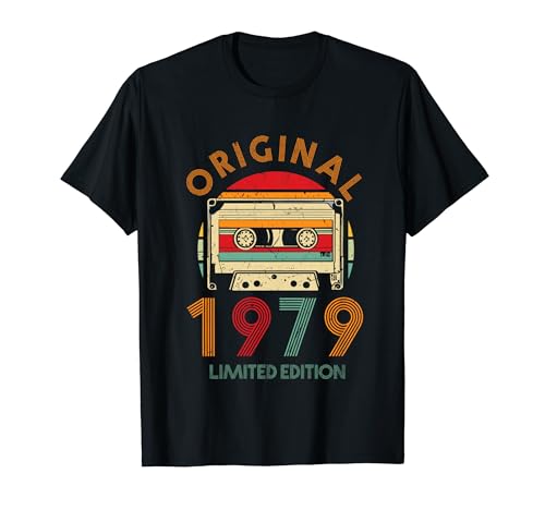 45.Geburtstag Original Männer Frauen Vintage Jahrgang 1979 T-Shirt von Coole Original Jahrgang Geschenke Geburtstag 2024