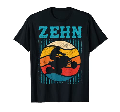 10. Geburtstag Cooles Quad Fahrer ATV 4x 4 Junge Kinder T-Shirt von Coole Quad Fahrer ATV 4x 4 Geburtstag Junge Kinder