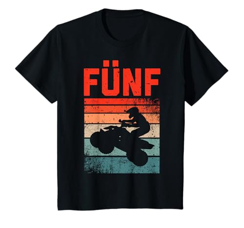 Kinder 5. Geburtstag Cooles Quad Fahrer ATV 4x 4 Junge Kinder T-Shirt von Coole Quad Fahrer ATV 4x 4 Geburtstag Junge Kinder