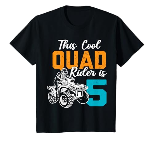 Kinder 5. Geburtstag Geschenk Quad Fahrer ATV 4x4 Jungs Kinder T-Shirt Kinder 5. Geburtstag Geschenk Quad Fahrer ATV 4x4 Jungs Kinder T-Shirt von Coole Quad Fahrer Allrad Geburtstag Geschenke