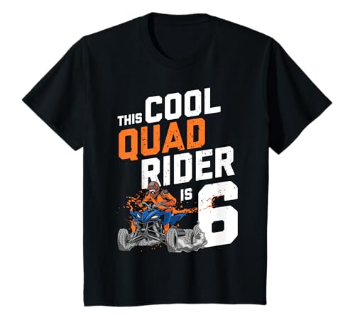 Kinder 6. Geburtstag Geschenk Quad Fahrer ATV 4x4 Jungs Kinder T-Shirt Kinder 6. Geburtstag Geschenk Quad Fahrer ATV 4x4 Jungs Kinder T-Shirt von Coole Quad Fahrer Allrad Geburtstag Geschenke