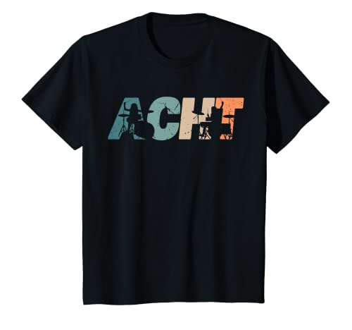 Kinder Schlagzeuger 8 Jahre | Drummer | 8. Geburtstag Junge T-Shirt Kinder Schlagzeuger 8 Jahre | Drummer | 8. Geburtstag Junge T-Shirt von Coole Retro Schlagzeugspieler Drummer Geburtstage